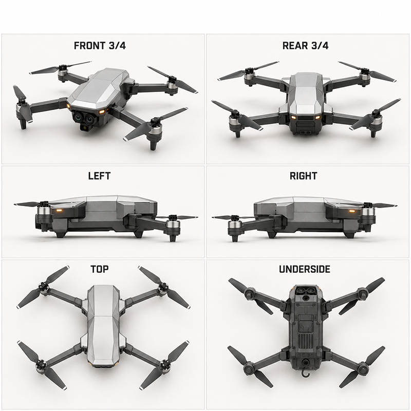 Hcqgbn ThermoScout X40 profesionální inspekční dron s 4K kamerou a termovizí