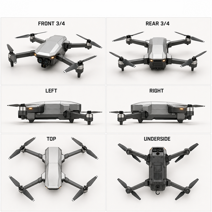 Hcqgbn ThermoScout X40 profesionální inspekční dron s 4K kamerou a termovizí