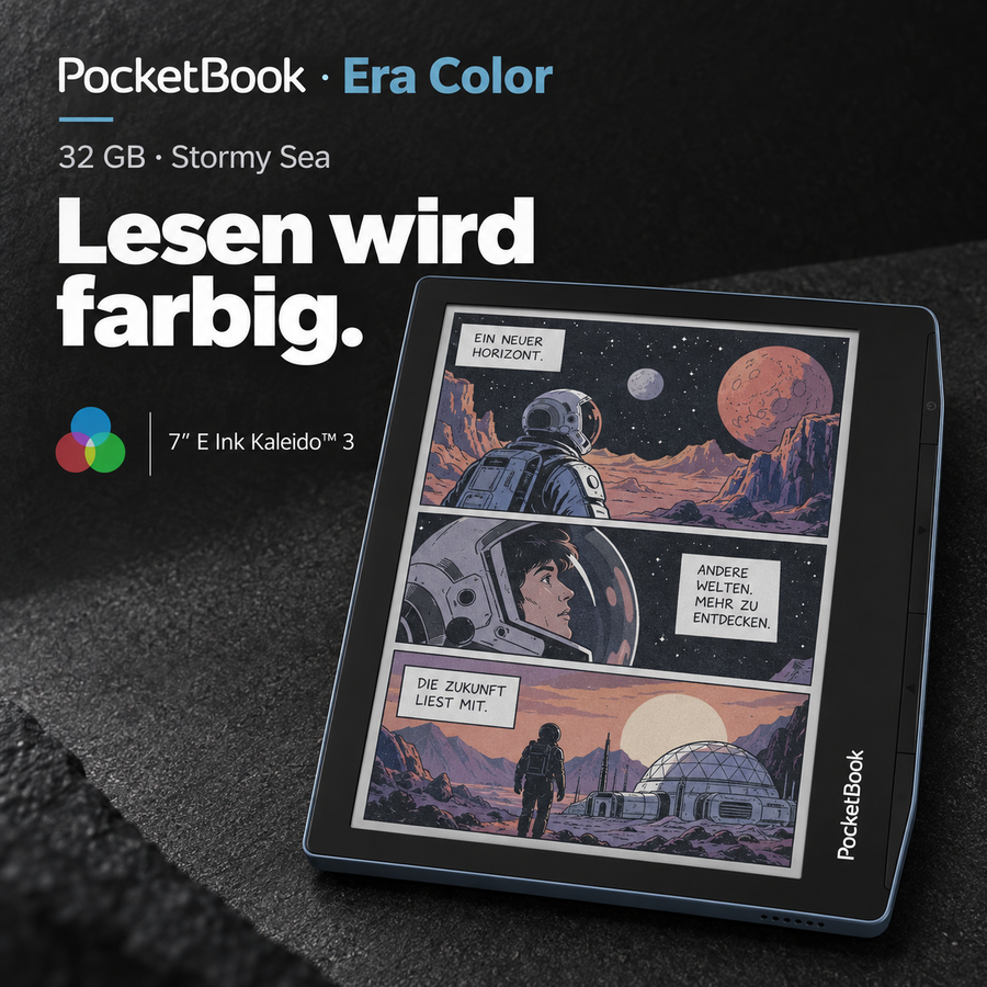 PocketBook Era Color 32 GB – 7-Zoll-Farb-E-Reader mit SMARTlight, Bluetooth und Lautsprecher